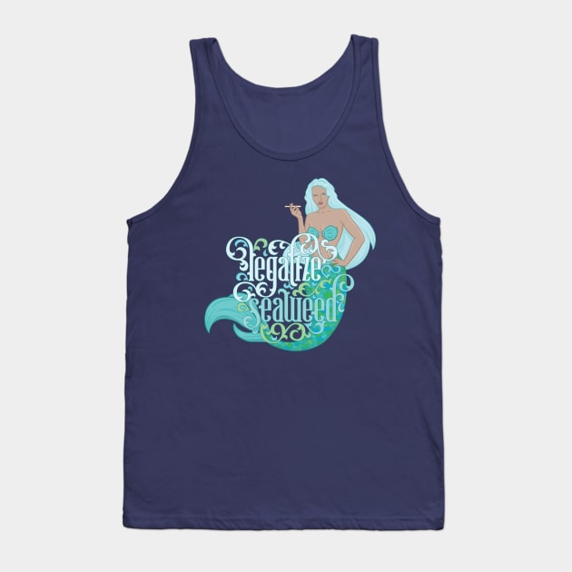 Legalize Seaweed Tank Top by polliadesign